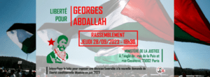 Rassemblement 28 septembre 2023 002 À Paris (2ème), rassemblement pour la libération de Georges Ibrahim Abdallah
