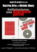 affiche ores jpg À Paris (14ème) : rencontre, dédicace et débat autour du livre "Antisionisme une histoire juive"