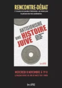 Debat du 8 novembre RencontreAntisionisme jpg À Paris (11ème), rencontre-débat à l'occasion de la parution du livre "Antisionisme, une histoire juive"