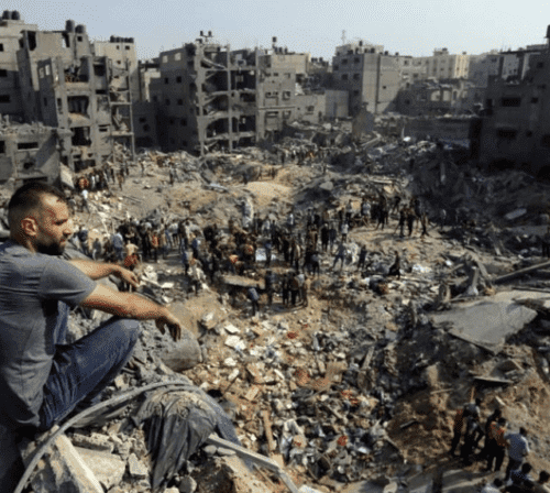 GazaAP Gaza : au premier jour de la trêve, l’OCHA compte plus de 14 800 Palestinien-ne-s tué-e-s par Israël