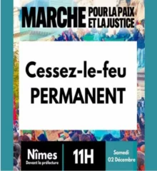 MarcheNimes jpg À Nîmes (30), marche pour la paix et la justice