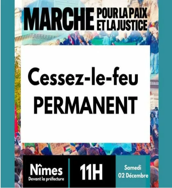 À Nîmes (30), marche pour la paix et la justice — UJFP