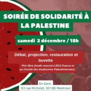 Montreuil2 jpeg À Montreuil (94), soirée de solidarité avec la Palestine