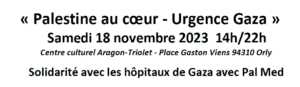 orlyvign À Orly (94), journée « Palestine au cœur – Urgence Gaza »