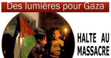 LumieresGaza Vidéo du rassemblement du 20 décembre à Noisy-le-Grand : "Des lumières pour Gaza"