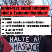 Mztz2 700x700 1 À Metz (57), rassemblement pour Gaza "Halte au massacre"