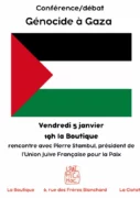 Stambul janvier 24 jpg À La Ciotat (13), conférence-débat : "Génocide à Gaza" avec Pierre Stambul