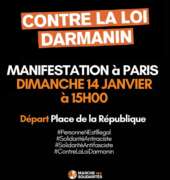 Contre la loi Darmanin, appel pour le 14 janvier