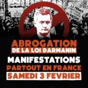 darmanin loi 3 fev National 002 MOBILISATION NATIONALE SAMEDI 3 FÉVRIER 2024 CONTRE LA LOI DARMANIN
