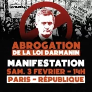 darmanin loi 3 fev Paris 002 jpg À Paris, manifestation contre la loi Darmanin