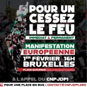 manif bruxelles jpg À Bruxelles, pour un cessez-le feu immédiat