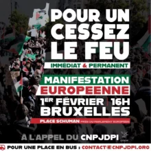 manif bruxelles jpg À Bruxelles, pour un cessez-le feu immédiat