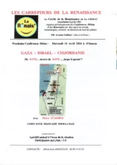 Carref GAZA 002 jpg À La Ciotat (83), conférence-débat avec Pierre Stambul : "Gaza - Israël - Cisjordanie, du sang, encore du sang....jusqu'à quand ?"