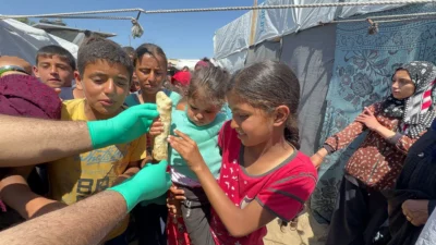 Gaza H 19 4 24 42 jpg webp Un rapport sur le travail humanitaire dans le camp des agriculteurs déplacés de l'Est de Khan Yunis : témoignage d'Abu Amir 16-18 avril 2024