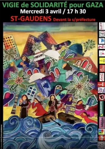 St Gaudens jpg webp Saint-Gaudens, 3 avril 2024 : 17e vigie de solidarité avec Gaza