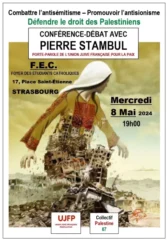 StrasbourgPS jpg webp À Strasbourg (67), conférence-débat « Combattre l’antisémitisme, promouvoir l’antisionisme, défendre les droits des Palestiniens »