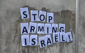 stop arming israel jpg webp Aucune arme israélienne à Eurosatory 2024 !