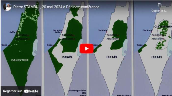 Decines Vidéo de la conférence de Pierre Stambul à Décines : "Histoire d'une terre volée"