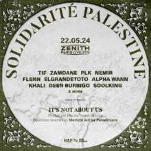 Zenith À Paris (19ème), concert "Solidarité Palestine"