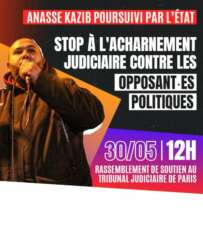 À Paris (17ème), rassemblement de soutien à Anasse Kazib 2 anasse Kazib OK À Paris (17ème), rassemblement de soutien à Anasse Kazib