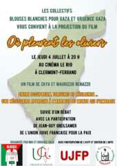 oupleurent À Clermont-Ferrand (63), projection du film "Où pleurent les oliviers" suivie d'un débat