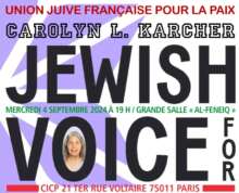 Carolyn À Paris (11ème), rencontre avec Carolyn L. Karcher de Jewish Voice for Peace