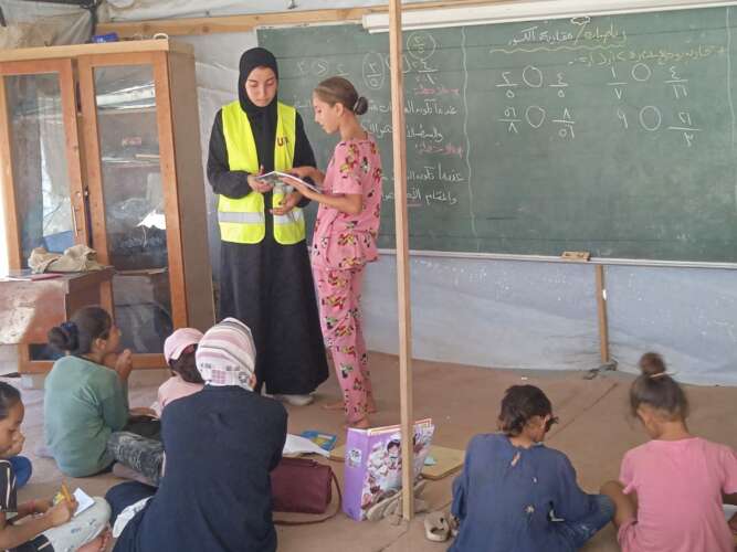 Ibn Sina 21 aout 24 education WhatsApp Image 2024 08 21 at 10.14.32 Témoignage de Marsel, le 21 août 2024 : nouveaux bombardements et meurtres