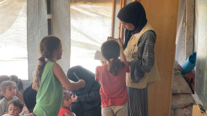 Ibn Sina 7 aout 24 poursuite des activites deducation parascolaire 3 Témoignage de Marsel, le 7 août 2024 : poursuite des activités d'éducation extra-scolaires et lutte contre la faim !