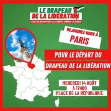 drapeau À Paris, départ du Drapeau de la Libération