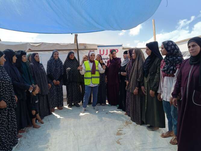 Abu Amir 1824 atelier femmes IMG 7803 Rapport d'activités de l'équipe de l'UJFP à Gaza - semaine du 14 au 20 septembre 2024