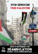 deambulation20 À Paris (20ème), déambulation "Stop Génocide - Free Palestine"