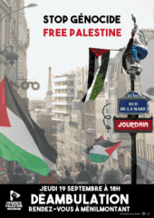À Paris (20ème), déambulation "Stop Génocide - Free Palestine" 2 deambulation20 À Paris (20ème), déambulation "Stop Génocide - Free Palestine"