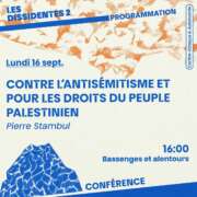 photo 2024 09 04 12 44 22 À Lausanne, conférence de Pierre Stambul : "Contre l'antisémitisme et pour les droits du peuple palestinien"