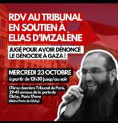 EliasTribunal À Paris (17ème), rassemblement de soutien à Elias d'Imzalène