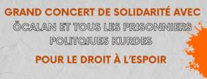 Header CDKF À Montreuil (93), grand concert de solidarité avec Öcalan et tous les prisonniers politiques kurdes