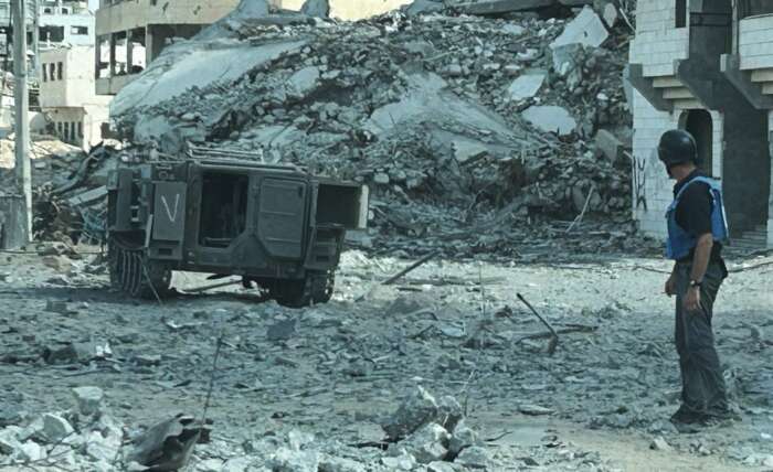 Un responsable de l’ONU dans le nord de Gaza, le 10 octobre 2024. Photo d’OCHA