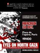 Manif Mercredi 30 octobre 2024 À Paris, rassemblement suite aux massacres du 29 octobre à Beit Lahia et les votes contre l'UNRWA