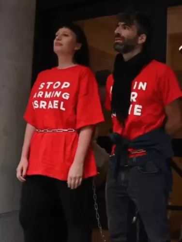 juifsbourseNY La bourse de New York bloquée par des activistes juifs contre le génocide