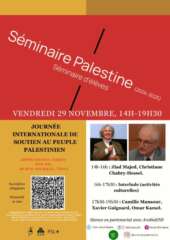 À Paris (14ème), journée internationale de soutien au peuple palestinien 2 Copy of Affiches Seminaire 6 page 0001 À Paris (14ème), journée internationale de soutien au peuple palestinien