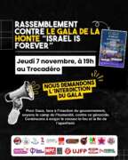 Gala À Paris, rassemblement contre « Israël is forever » : le gala de la honte