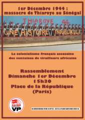 Invitation Thiaroye 002 À Paris, commémoration du massacre de Thiaroye