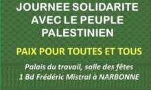 Narbonne3 À Narbonne (11), Journée de solidarité avec le peuple palestinien