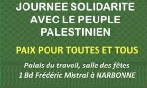 Narbonne3 À Narbonne (11), Journée de solidarité avec le peuple palestinien