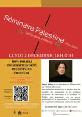 seminaire palestine À Paris (14ème), séminaire Palestine