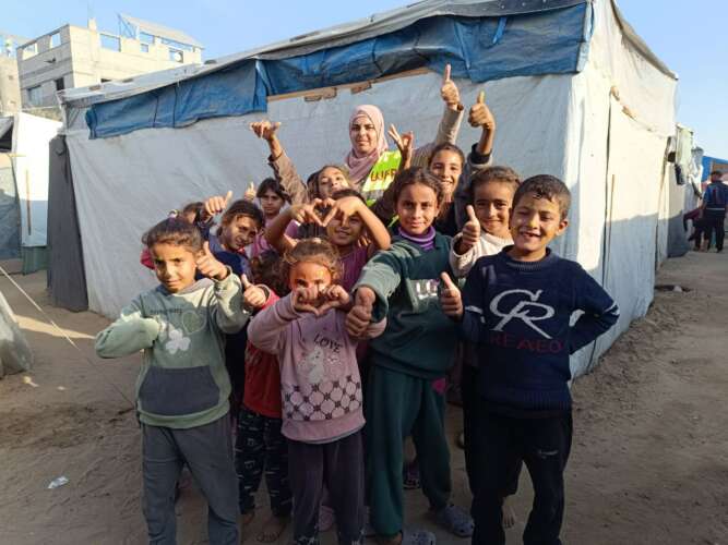 Abu Amir 30 11 24 enfants ateliers IMG 1899 Compte-rendu hebdomadaire des équipes d'Abu Amir - Semaine du 23 au 30 novembre 2024