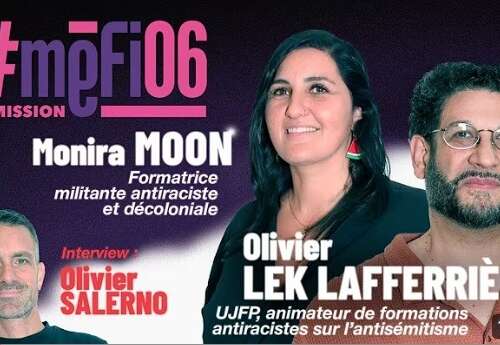 MoniraOlivier Entretien avec Monira Moon de la Campagne BDS France et Olivier Lek-Lafferrière de l'UJFP