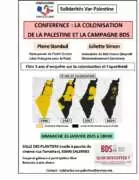 À Salernes (83), conférence : "La colonisation de la Palestine et la Campagne BDS" avec Pierre Stambul et Juliette Simon 24 2025.01.26 Affiche A4 Conference Salernes Fond Blanc cor V3 page 0001 À Salernes (83), conférence : "La colonisation de la Palestine et la Campagne BDS" avec Pierre Stambul et Juliette Simon