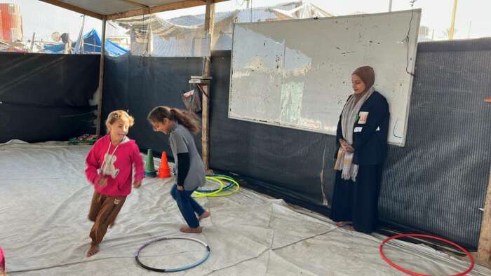 Abu Amir 15 01 25 education IMG 5489 Témoignage d'Abu Amir, le 17 janvier  – L’accord : une joie teintée de peur / Poursuite des ateliers de soutien