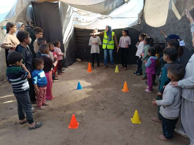 Abu Amir 20 decembre 24 atelier enfants IMG 3544 Témoignage d'Abu Amir, le 8 janvier 2025