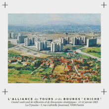 FlyerAlliance des bourgs et des tours p À Pantin (93), grand week-end de réflexions et de discussions stratégiques